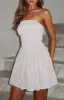 Sparkle Energy Strapless Mini Dress Champagne sold by White Fox Boutique