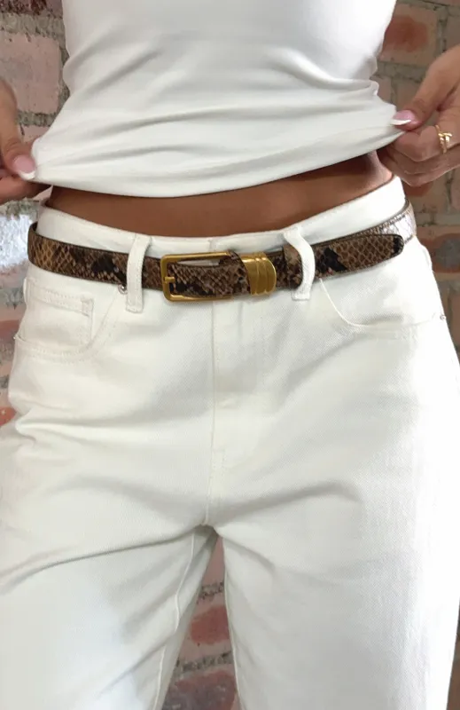 Rex Belt Snake/Vintage Gold sold by White Fox Boutique