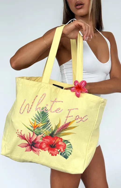Wild Dreams Tote Bag Lemon sold by White Fox Boutique