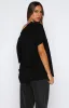 Give Me Options Off Shoulder Tee Black sold by White Fox Boutique