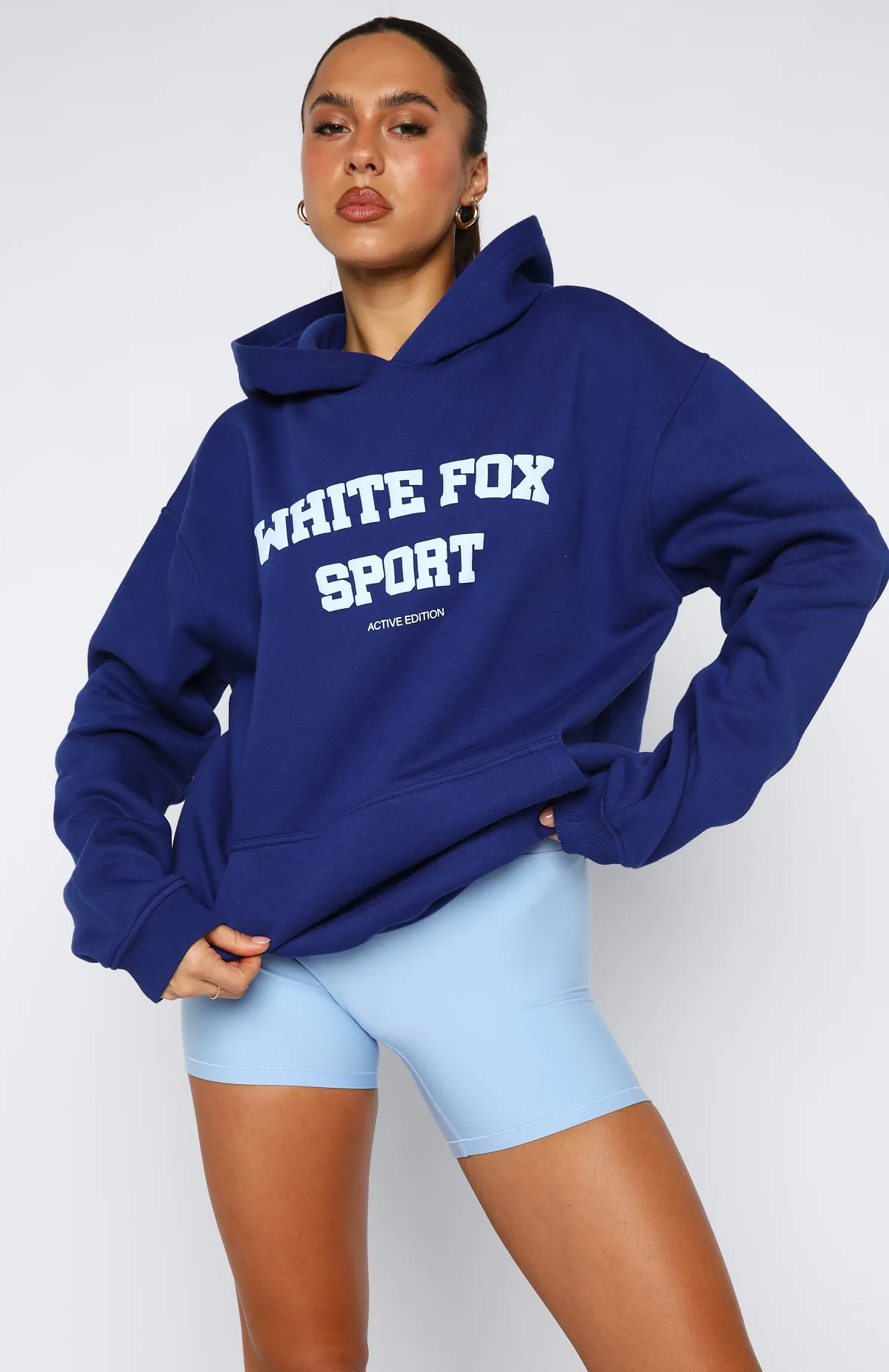 Winning Team Oversized Hoodie Electric Blue sold by White Fox Boutique product image thumbnail 2