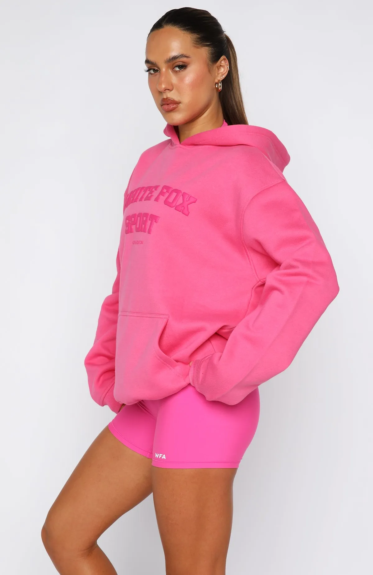 Winning Team Oversized Hoodie Bubblegum sold by White Fox Boutique product image thumbnail 4