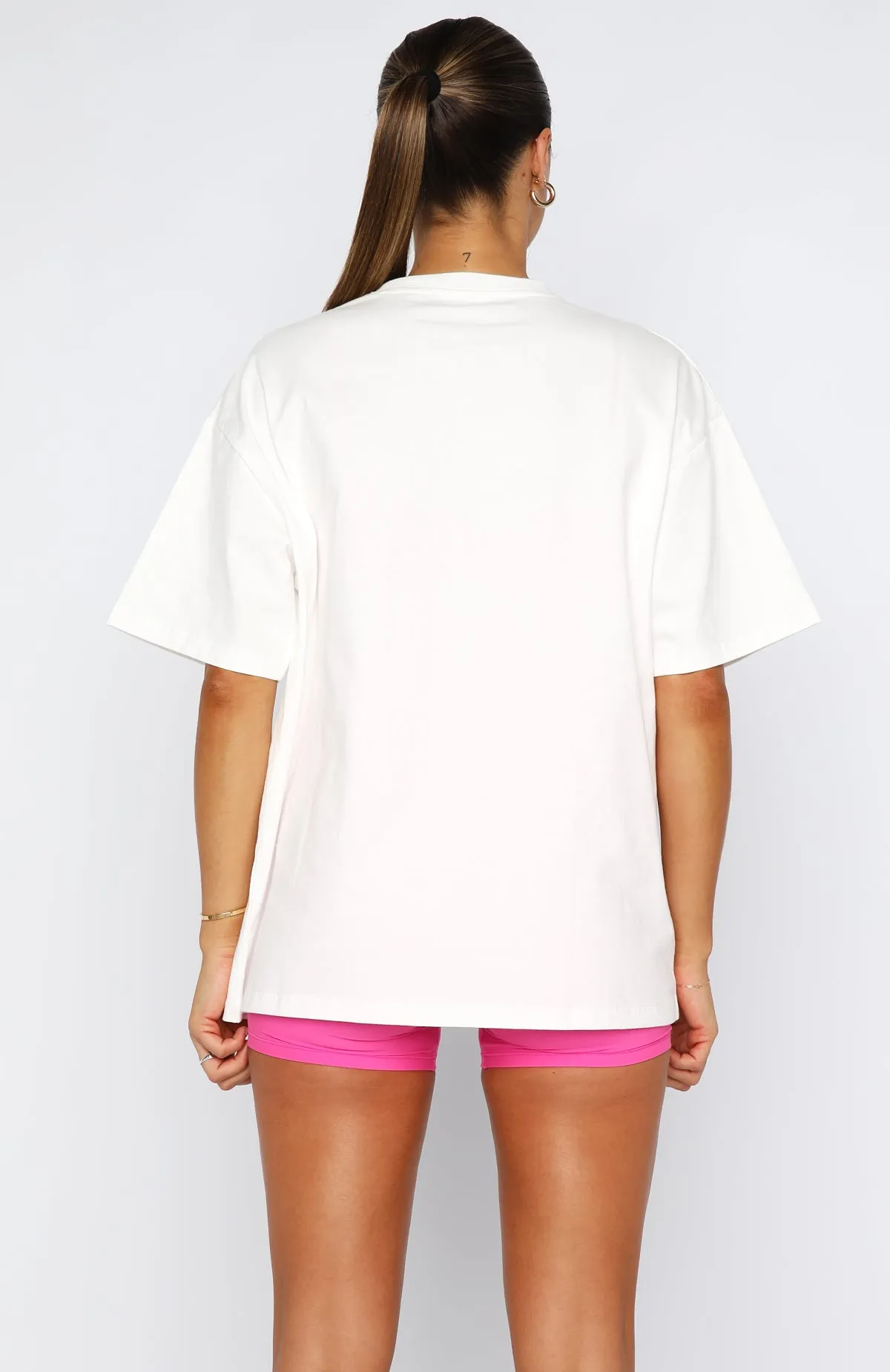 Winning Team Oversized Tee White/Bubblegum sold by White Fox Boutique product image thumbnail 4