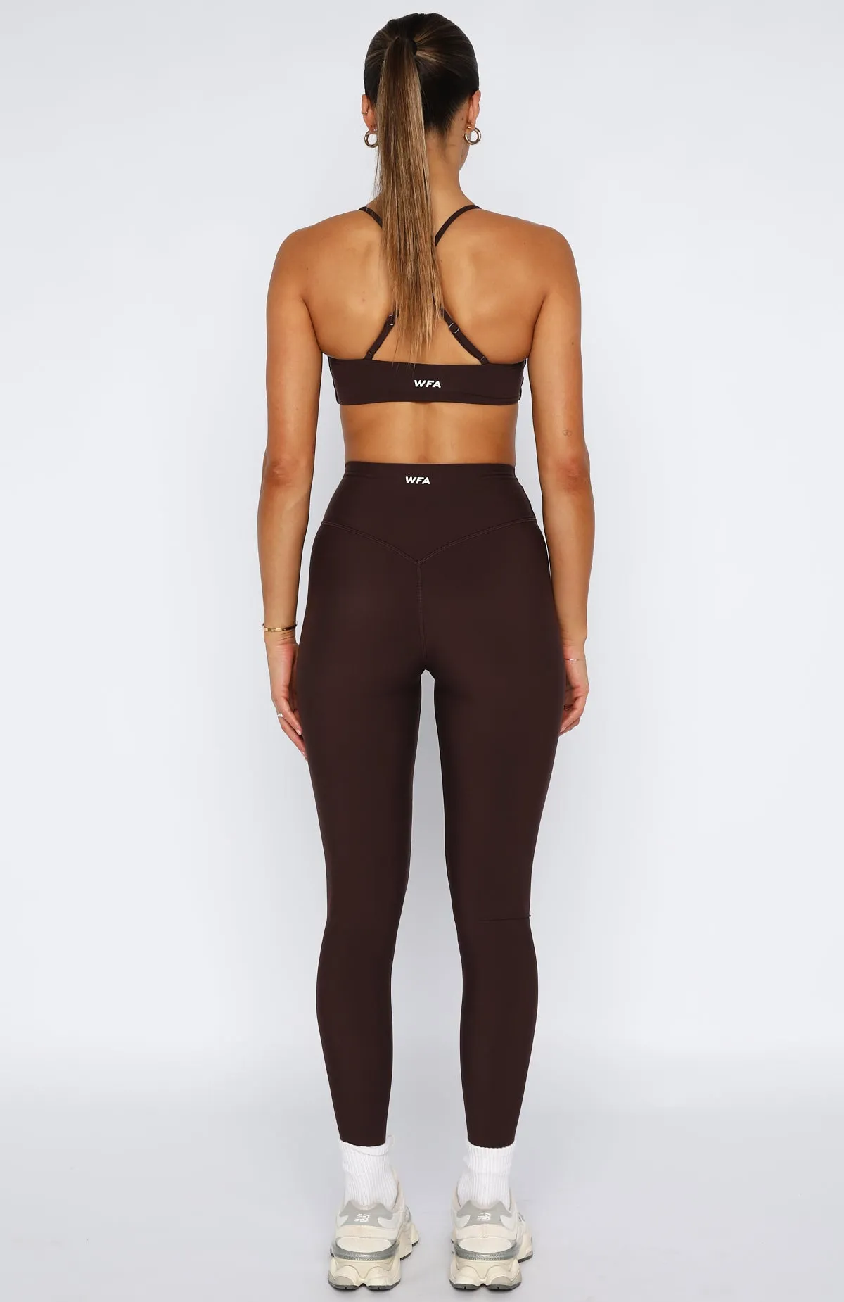 Go Getter High Waisted Leggings Dark Chocolate sold by White Fox Boutique product image thumbnail 5