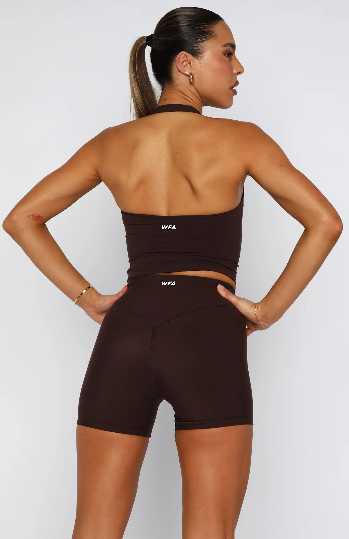 Body Pump Active Tank Dark Chocolate sold by White Fox Boutique product image thumbnail 5