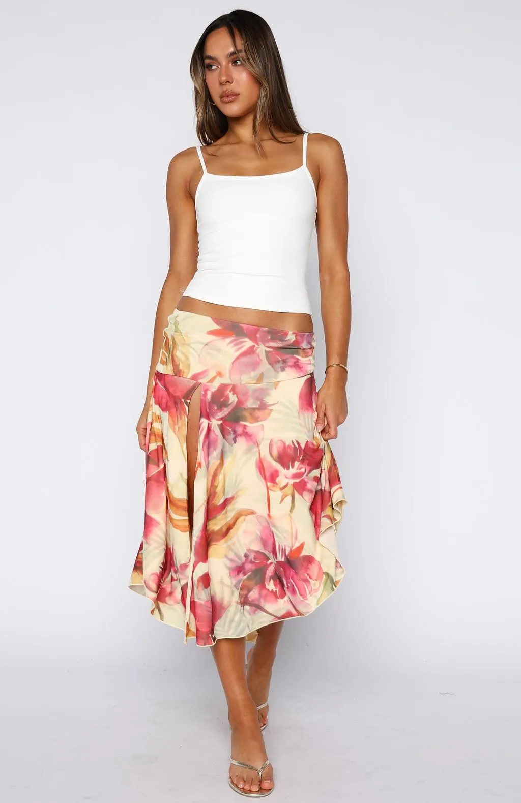 Losing What We Had Midi Skirt Sunlight Bloom sold by White Fox Boutique product image thumbnail 2