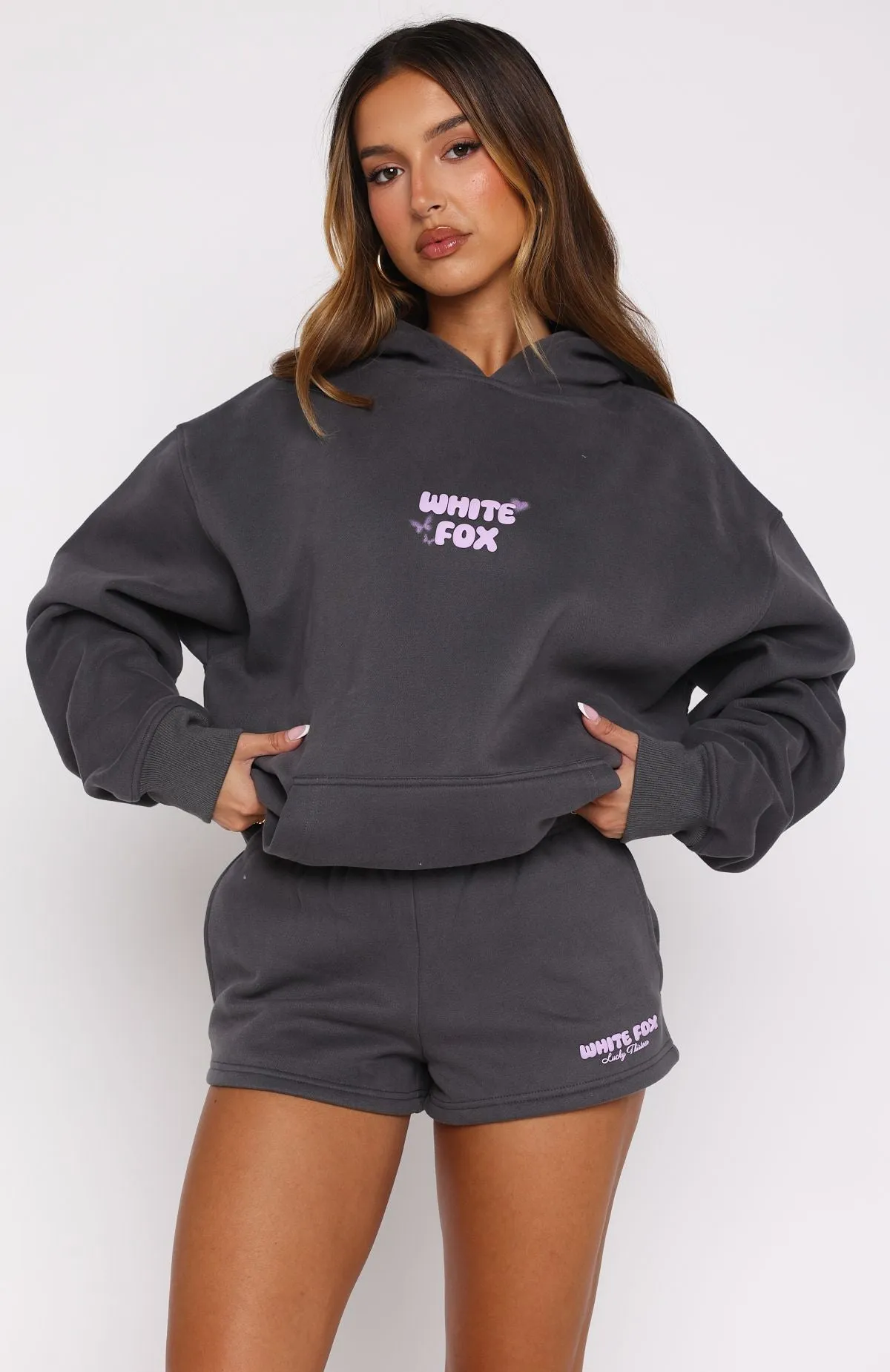 Lucky Thirteen Stephanie Lounge Shorts Volcanic sold by White Fox Boutique product image thumbnail 2