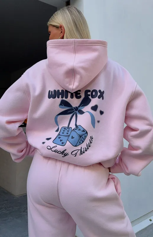 Lucky Thirteen Cheyenne Oversized Hoodie Soft Pink sold by White Fox Boutique