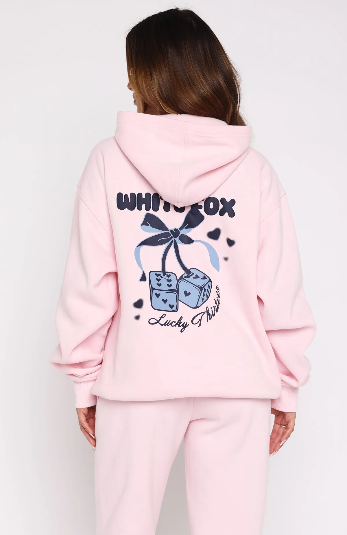 Lucky Thirteen Cheyenne Oversized Hoodie Soft Pink sold by White Fox Boutique product image thumbnail 4
