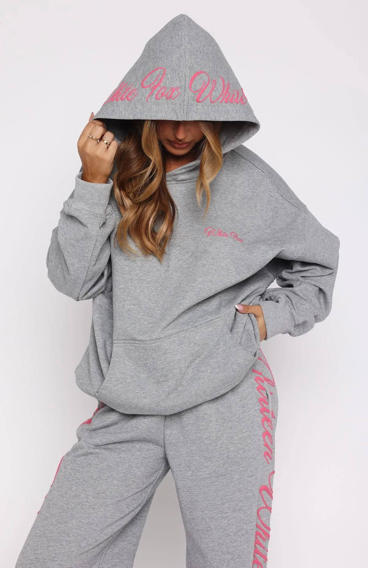 Lucky Thirteen Shaya Oversized Hoodie Dark Grey Marle sold by White Fox Boutique product image thumbnail 5