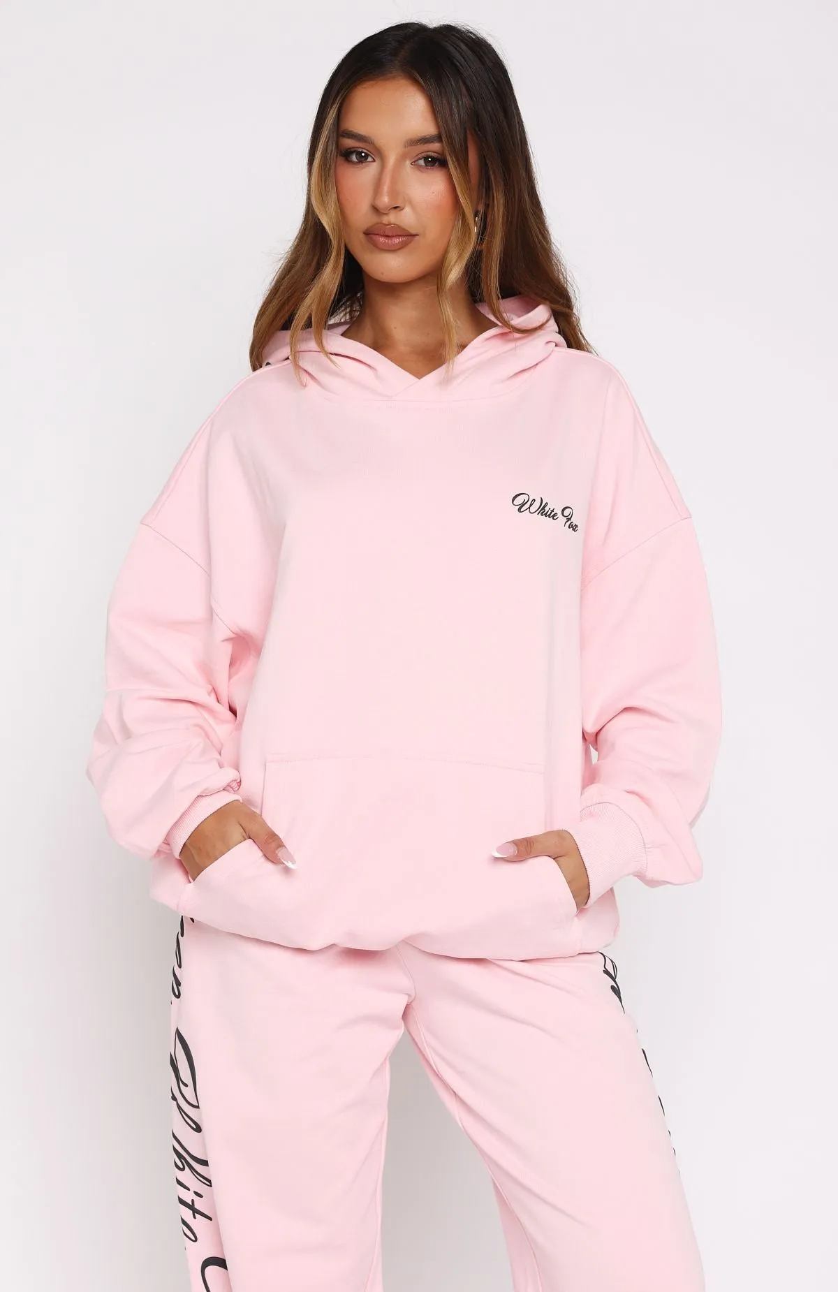 Lucky Thirteen Shaya Oversized Hoodie Soft Pink sold by White Fox Boutique product image thumbnail 2