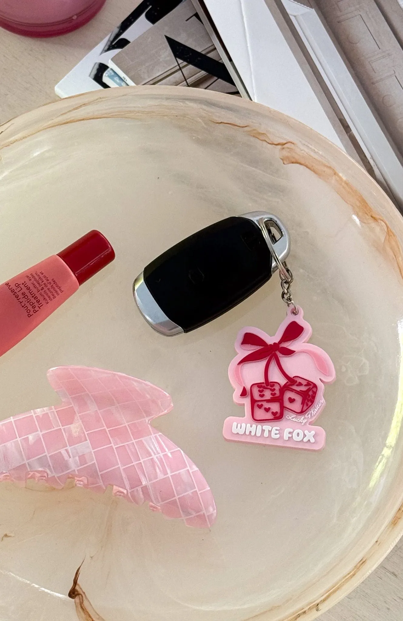 Lucky Thirteen Cheyenne Keychain Pink sold by White Fox Boutique product image thumbnail 3