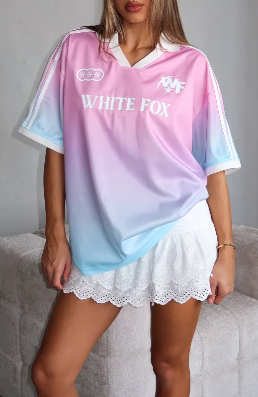 Staying With You Oversized Jersey Pink/Blue sold by White Fox Boutique