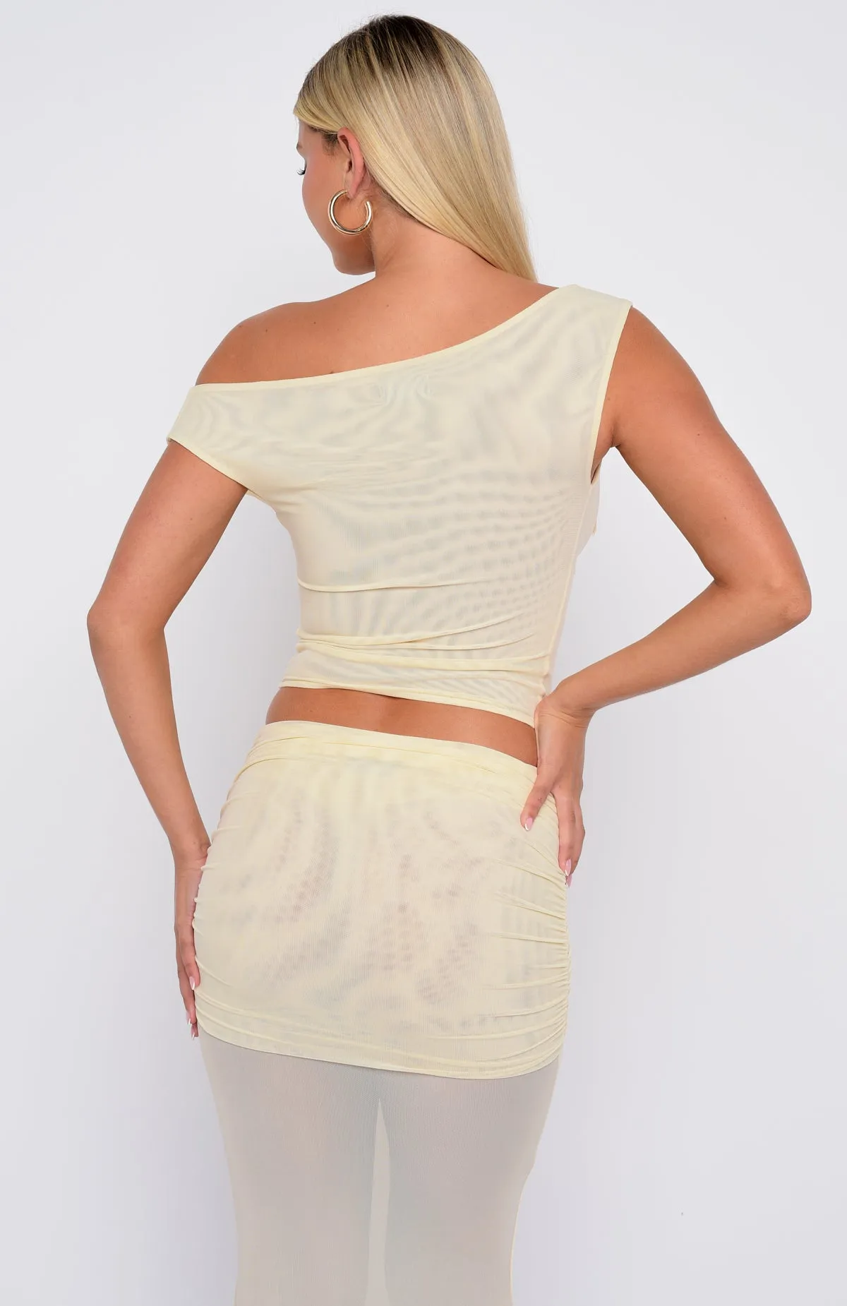 Need Your Heart Off Shoulder Top Cream sold by White Fox Boutique product image thumbnail 4
