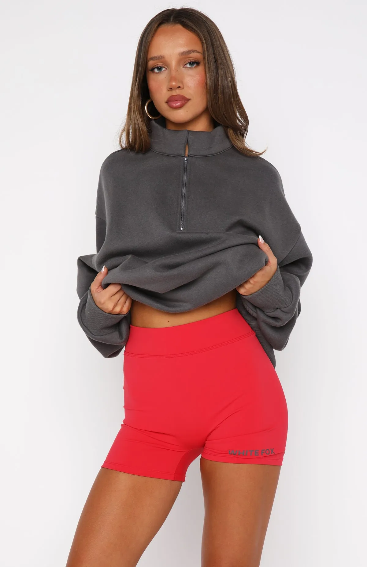 Caught Up With You Bike Shorts Red sold by White Fox Boutique product image thumbnail 2