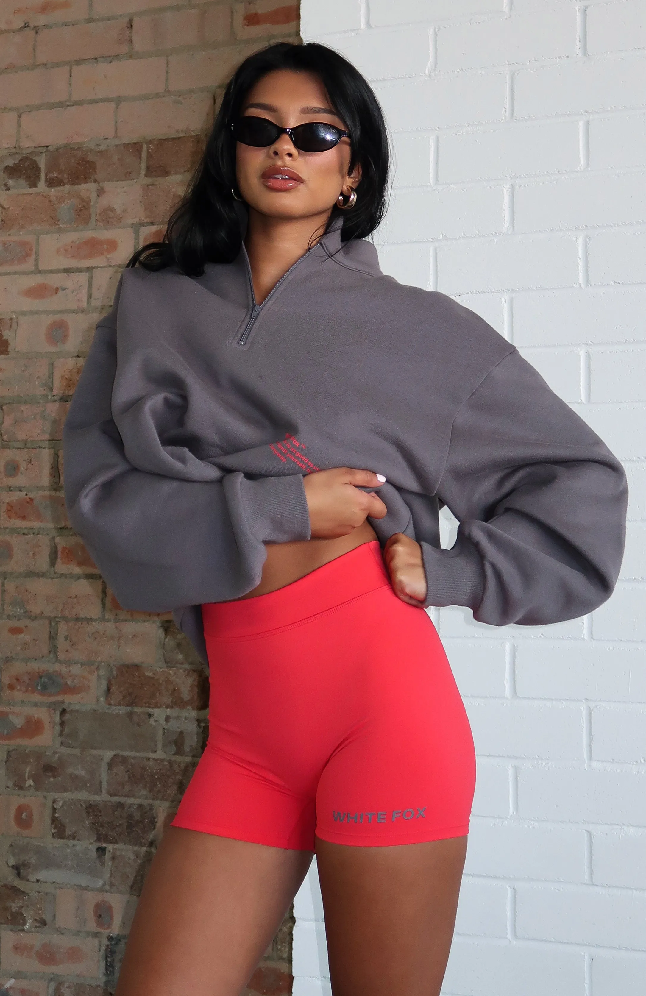 Caught Up With You Bike Shorts Red sold by White Fox Boutique