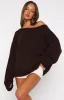 Softer Love Knit Sweater Chocolate sold by White Fox Boutique