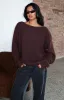 Softer Love Knit Sweater Chocolate sold by White Fox Boutique