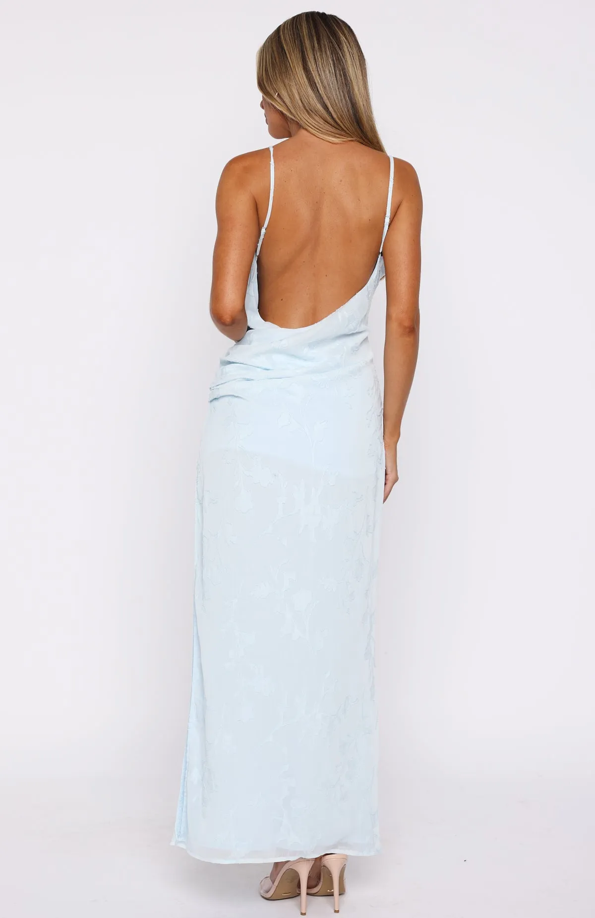 Soft But Sharp Maxi Dress Sky Blue sold by White Fox Boutique product image thumbnail 5