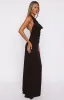 Always In Mode Halter Maxi Dress Chocolate sold by White Fox Boutique