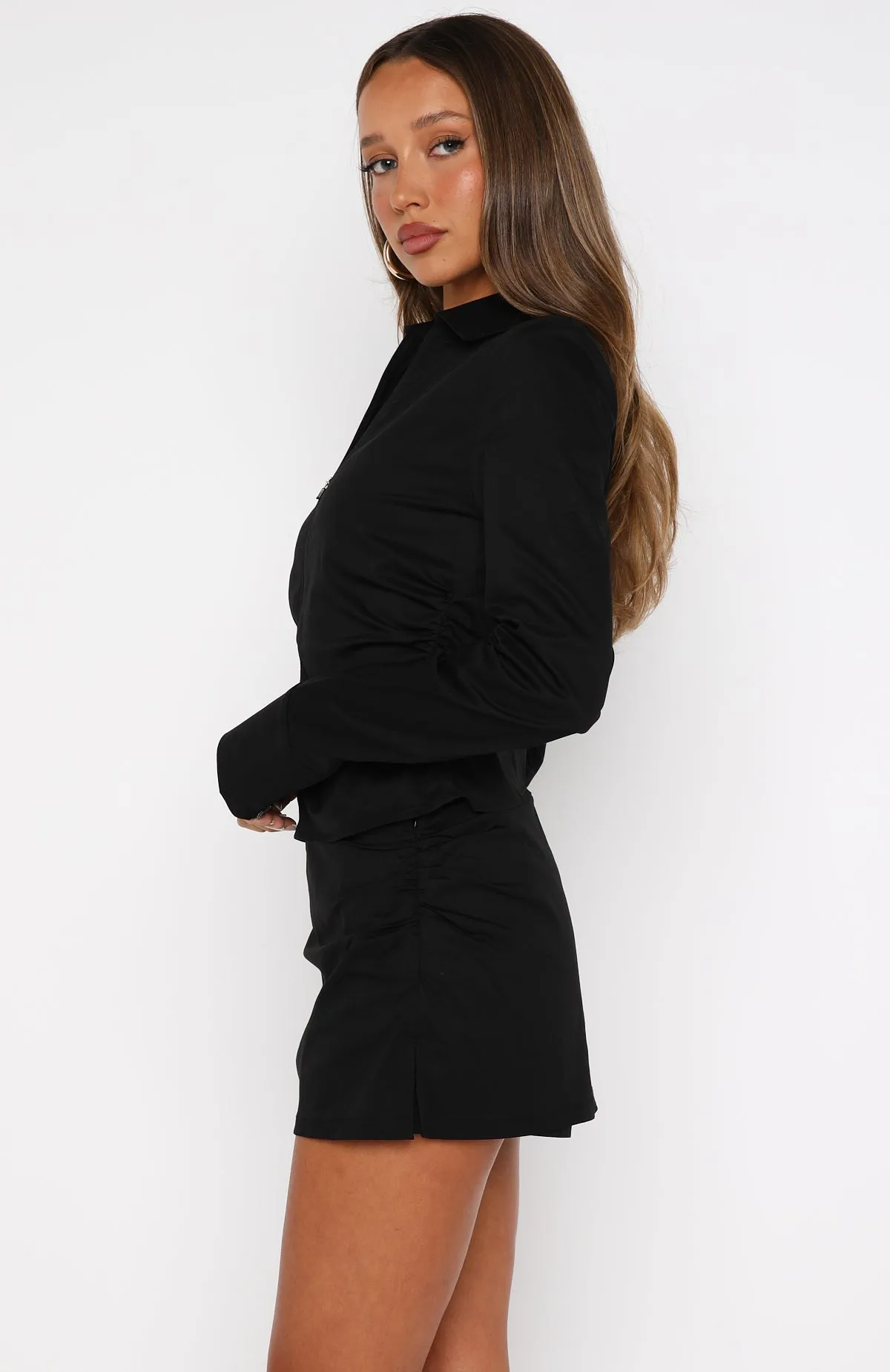 Turn On The Light Long Sleeve Shirt Black sold by White Fox Boutique product image thumbnail 4