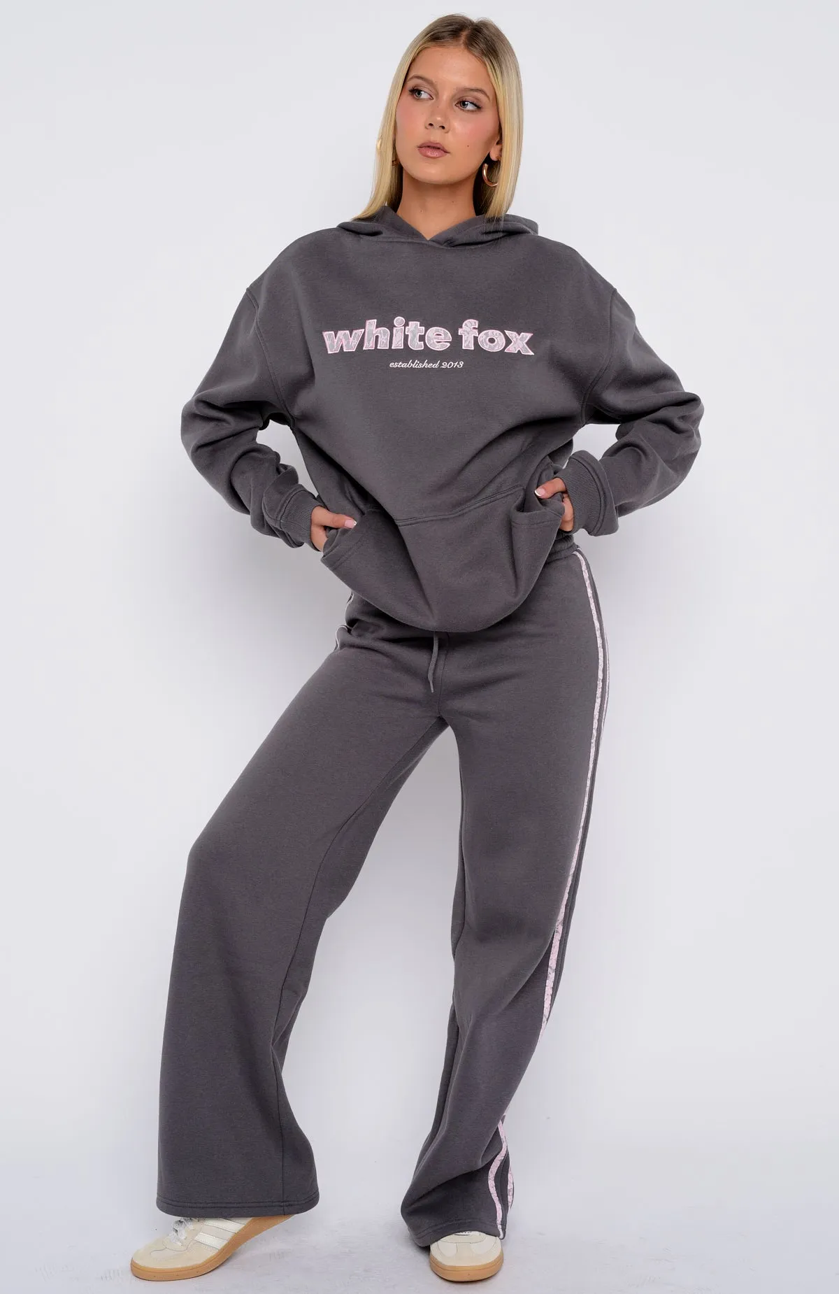 Gave You Everything Wide Leg Sweatpants Volcanic sold by White Fox Boutique product image thumbnail 3