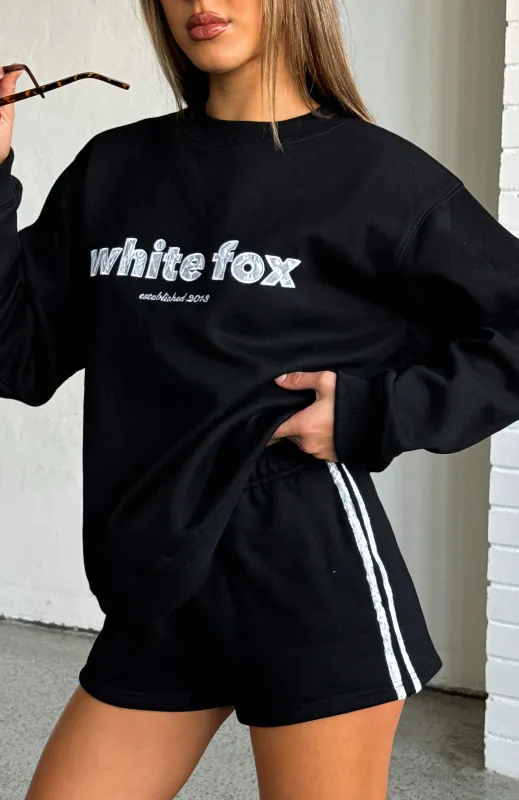 Gave You Everything Lounge Shorts Black sold by White Fox Boutique