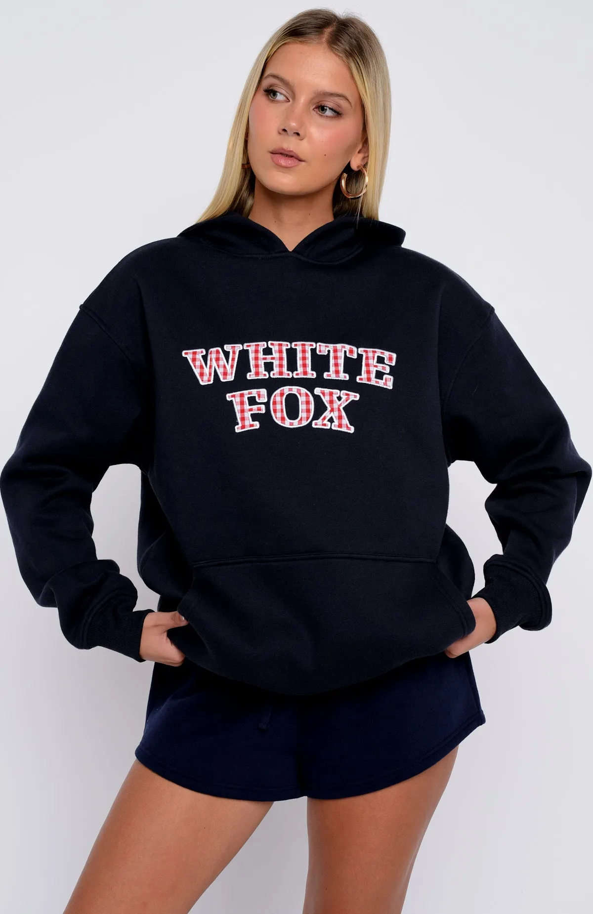 Took The Fall Oversized Hoodie Navy sold by White Fox Boutique product image thumbnail 2