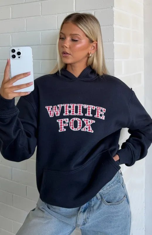 Took The Fall Oversized Hoodie Navy sold by White Fox Boutique