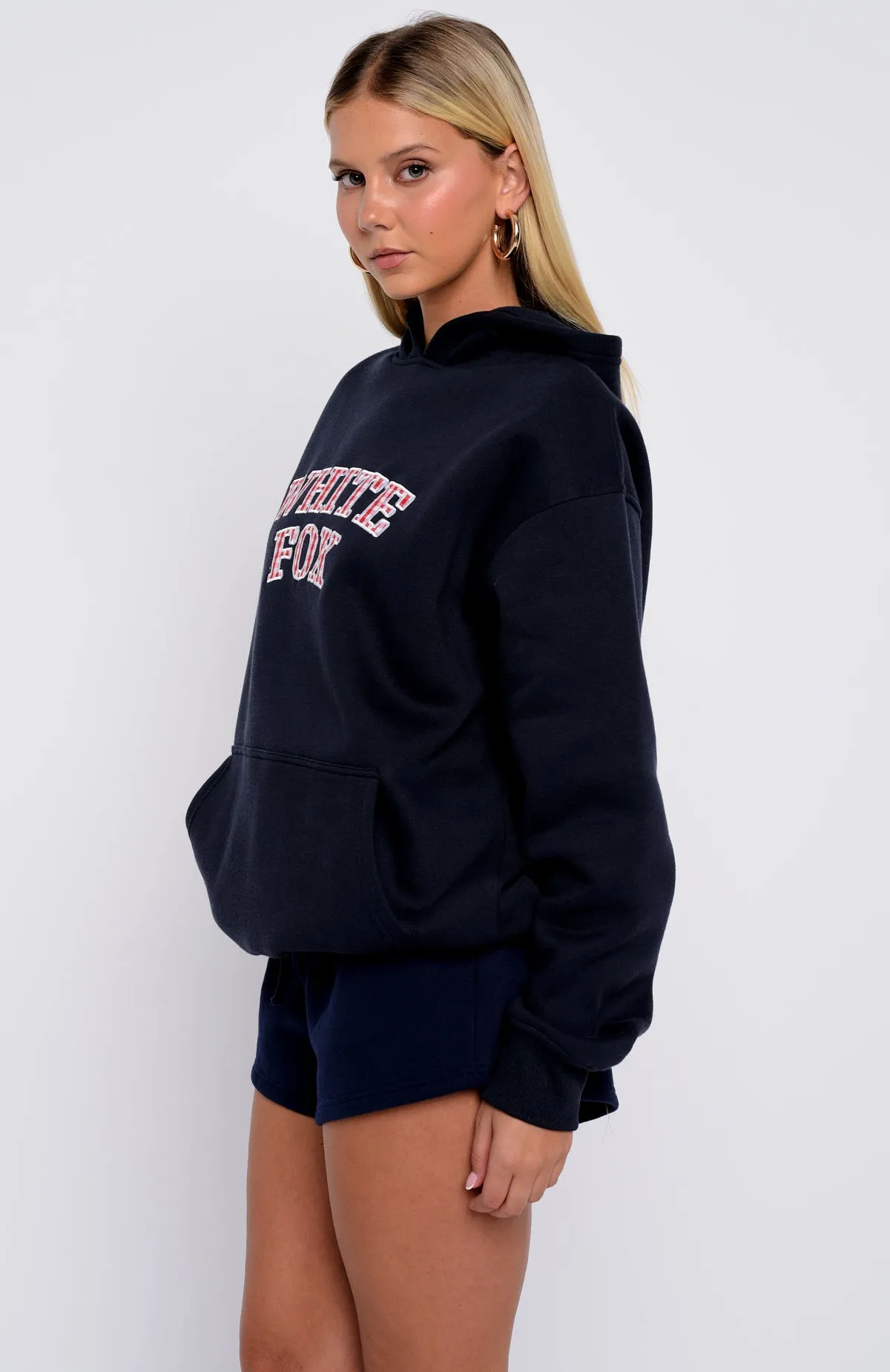 Took The Fall Oversized Hoodie Navy sold by White Fox Boutique product image thumbnail 3