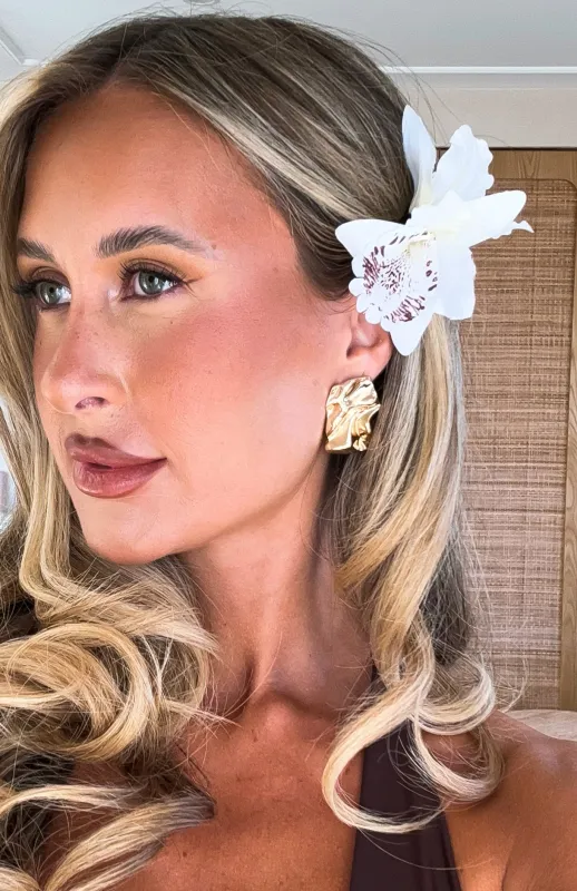 Wisteria Earrings Gold sold by White Fox Boutique