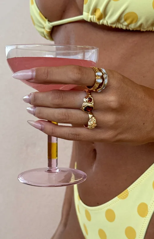 Tinsley Ring Set Gold sold by White Fox Boutique