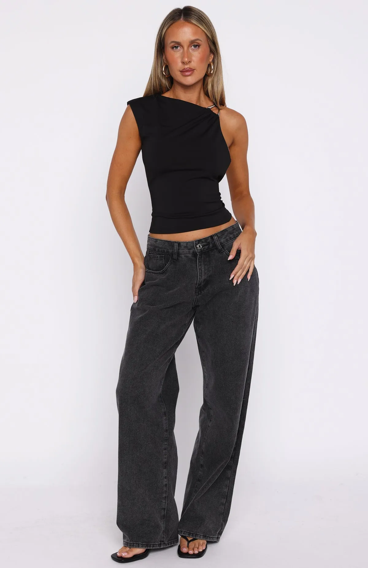 Time To Forget Top Black sold by White Fox Boutique product image thumbnail 5