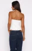 Admired By All Strapless Bustier White sold by White Fox Boutique