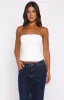 Admired By All Strapless Bustier White sold by White Fox Boutique