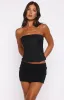 Admired By All Strapless Bustier Black sold by White Fox Boutique