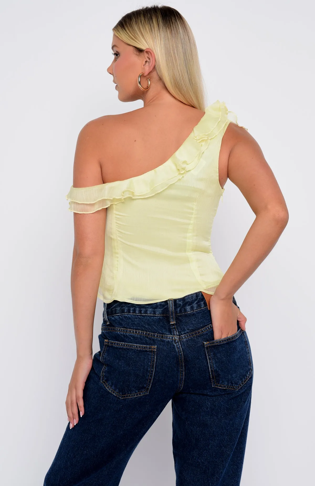 Innocence Is Bliss Top Lemon sold by White Fox Boutique product image thumbnail 4
