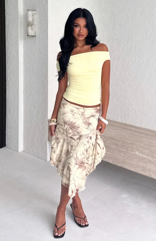 Summer In Bali Midi Skirt Golden Dusk sold by White Fox Boutique
