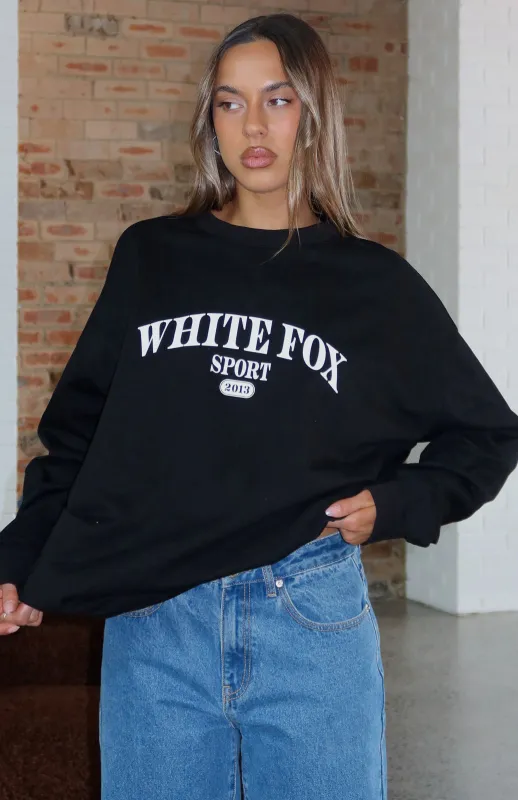 Stand With You Long Sleeve Oversized Tee Black sold by White Fox Boutique