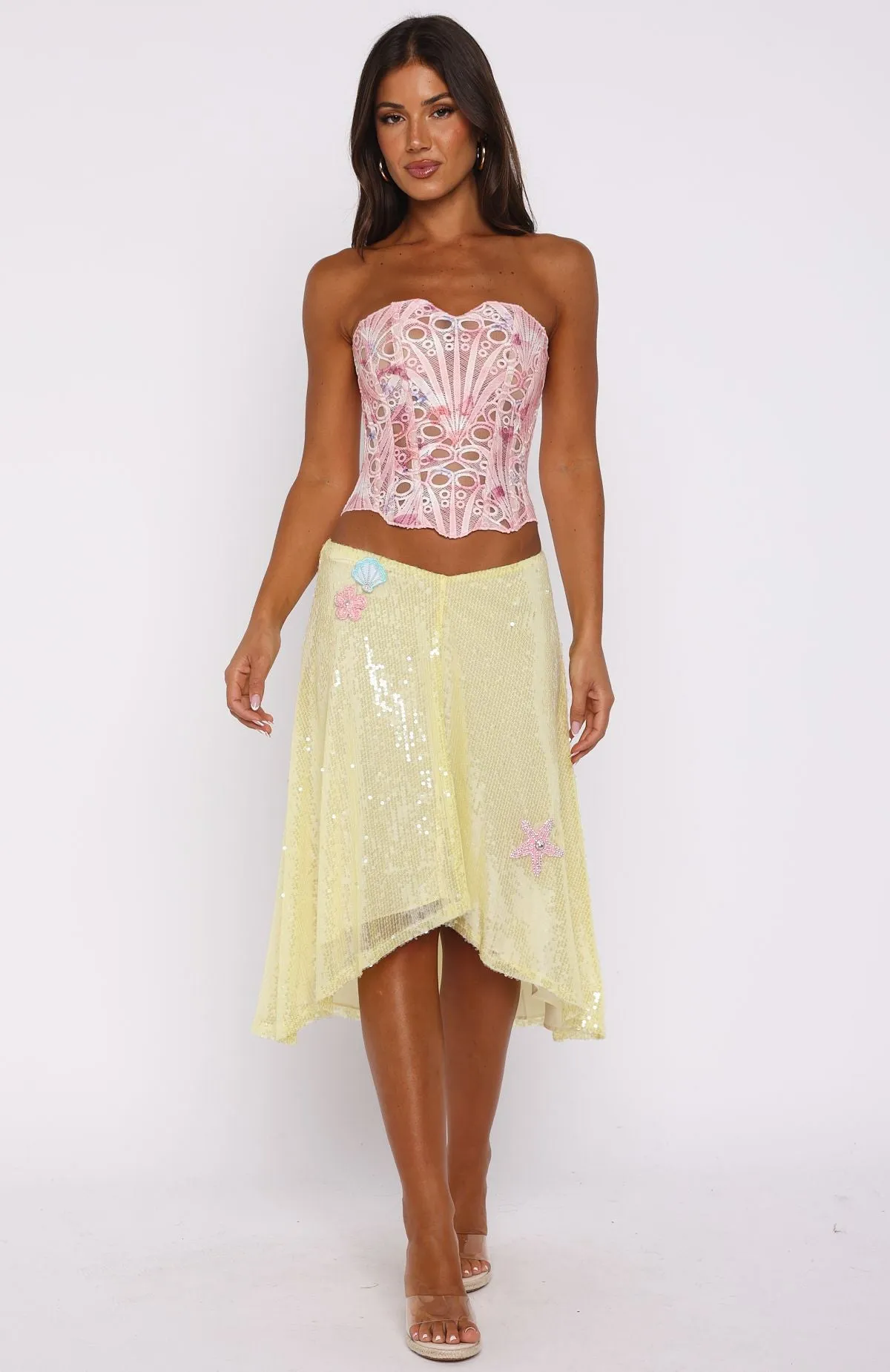 So Much To Say Strapless Bustier Pink sold by White Fox Boutique product image thumbnail 5