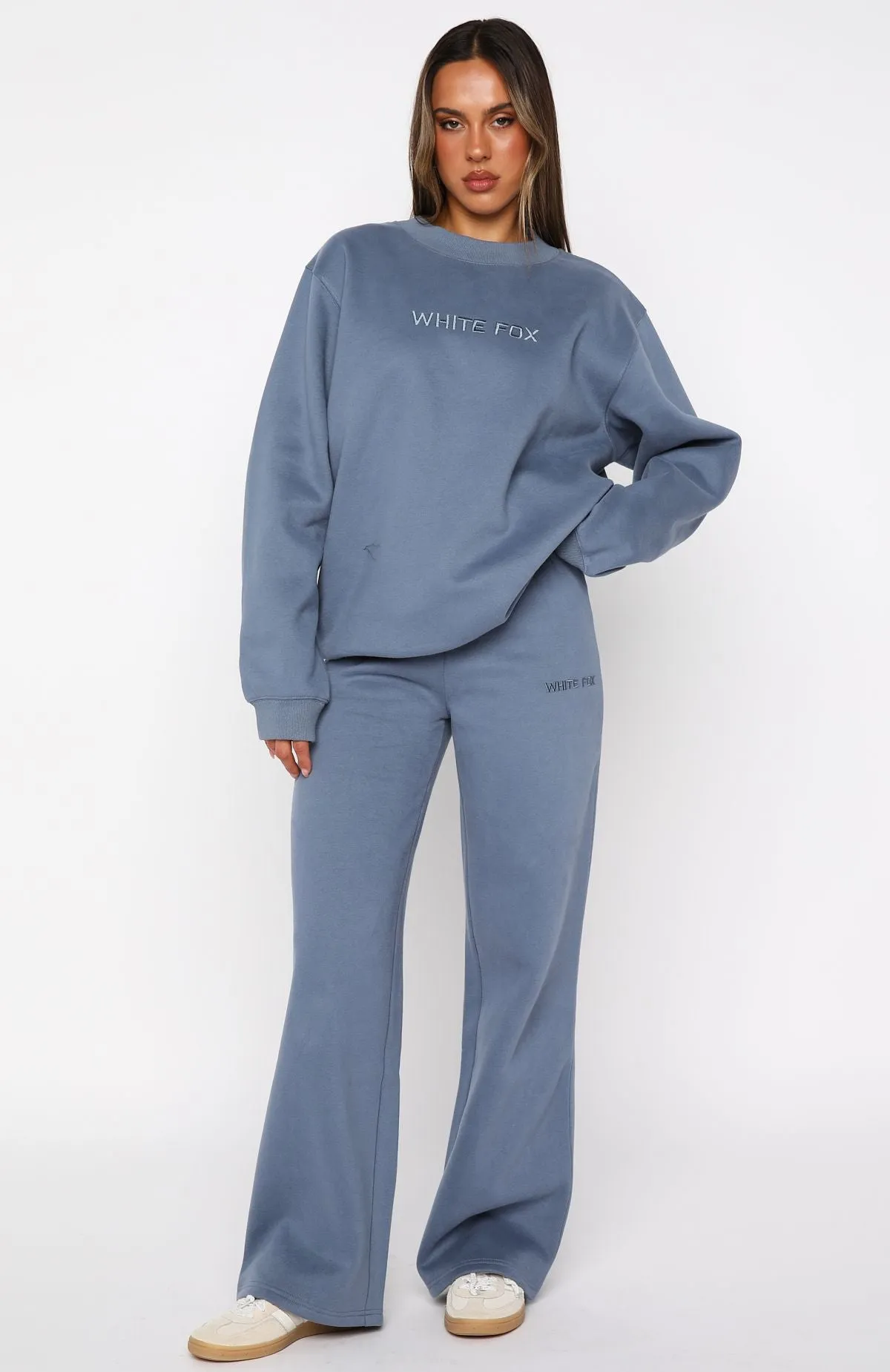 Stay Lifted Wide Leg Sweatpants Ocean sold by White Fox Boutique product image thumbnail 2