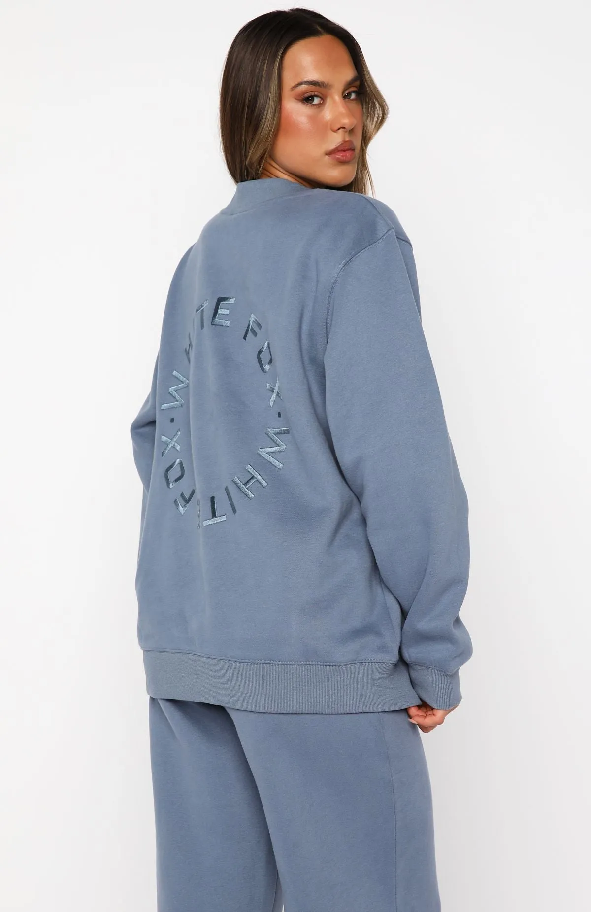 Stay Lifted Oversized Sweater Ocean sold by White Fox Boutique product image thumbnail 4