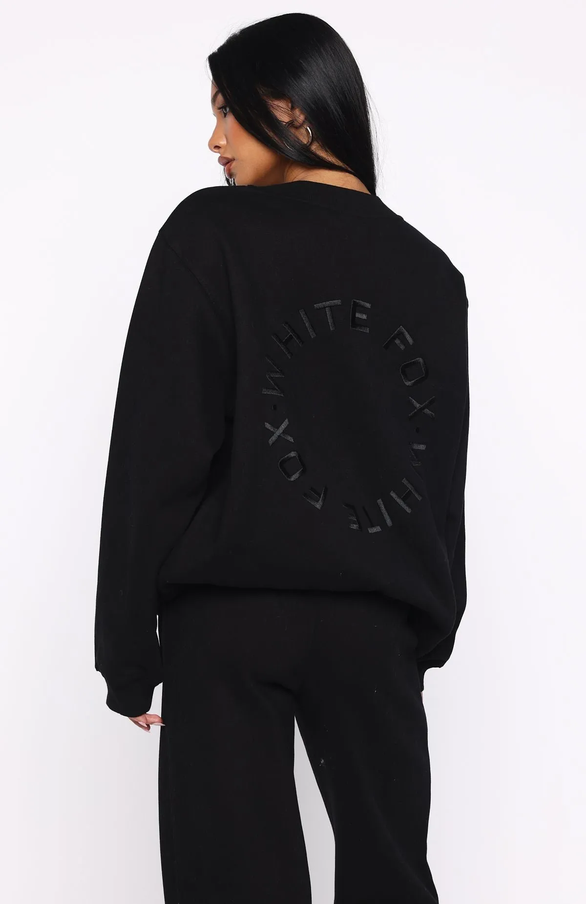Stay Lifted Oversized Sweater Black sold by White Fox Boutique product image thumbnail 4