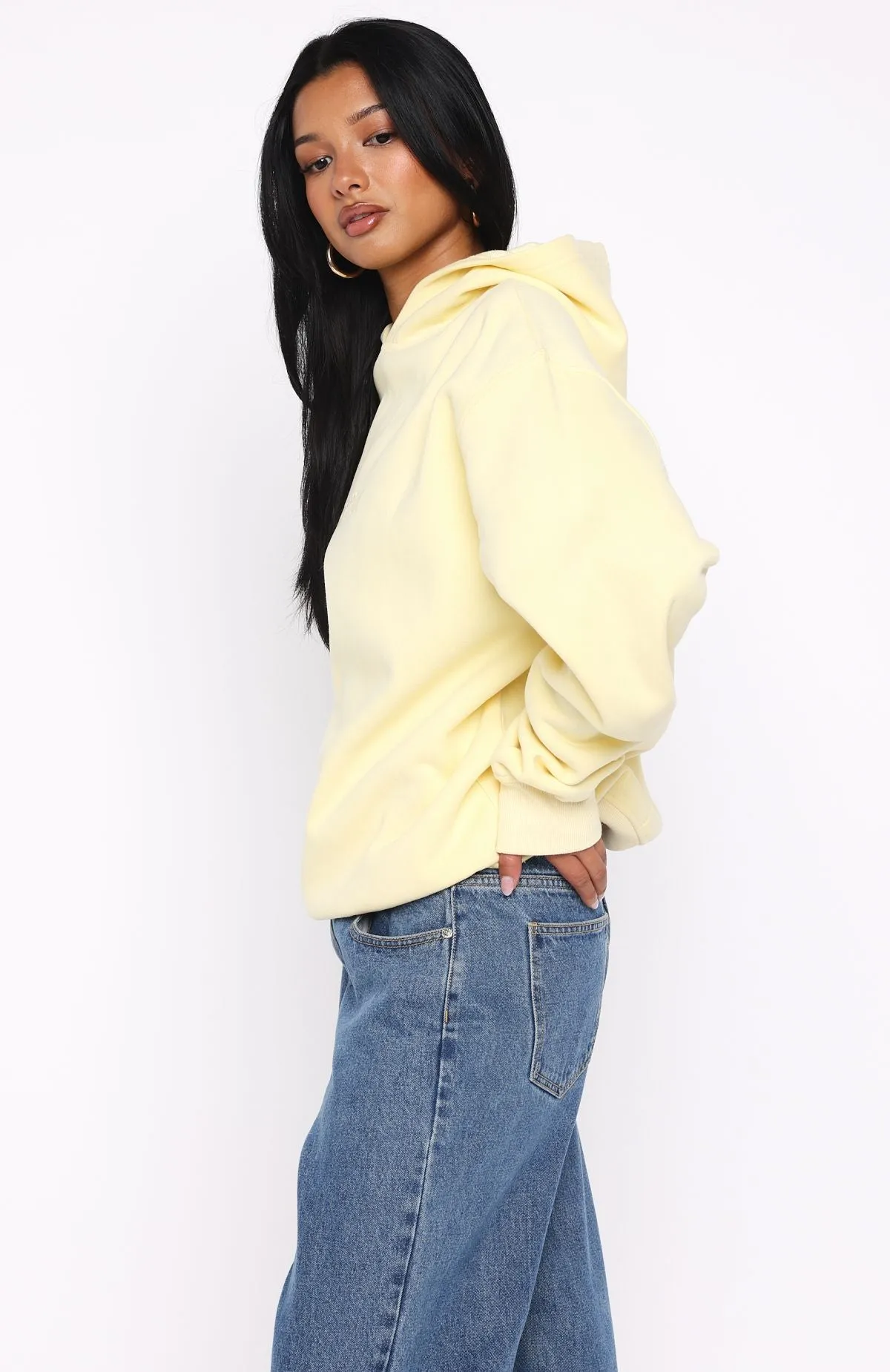 Stay Lifted Oversized Hoodie Lemon sold by White Fox Boutique product image thumbnail 3