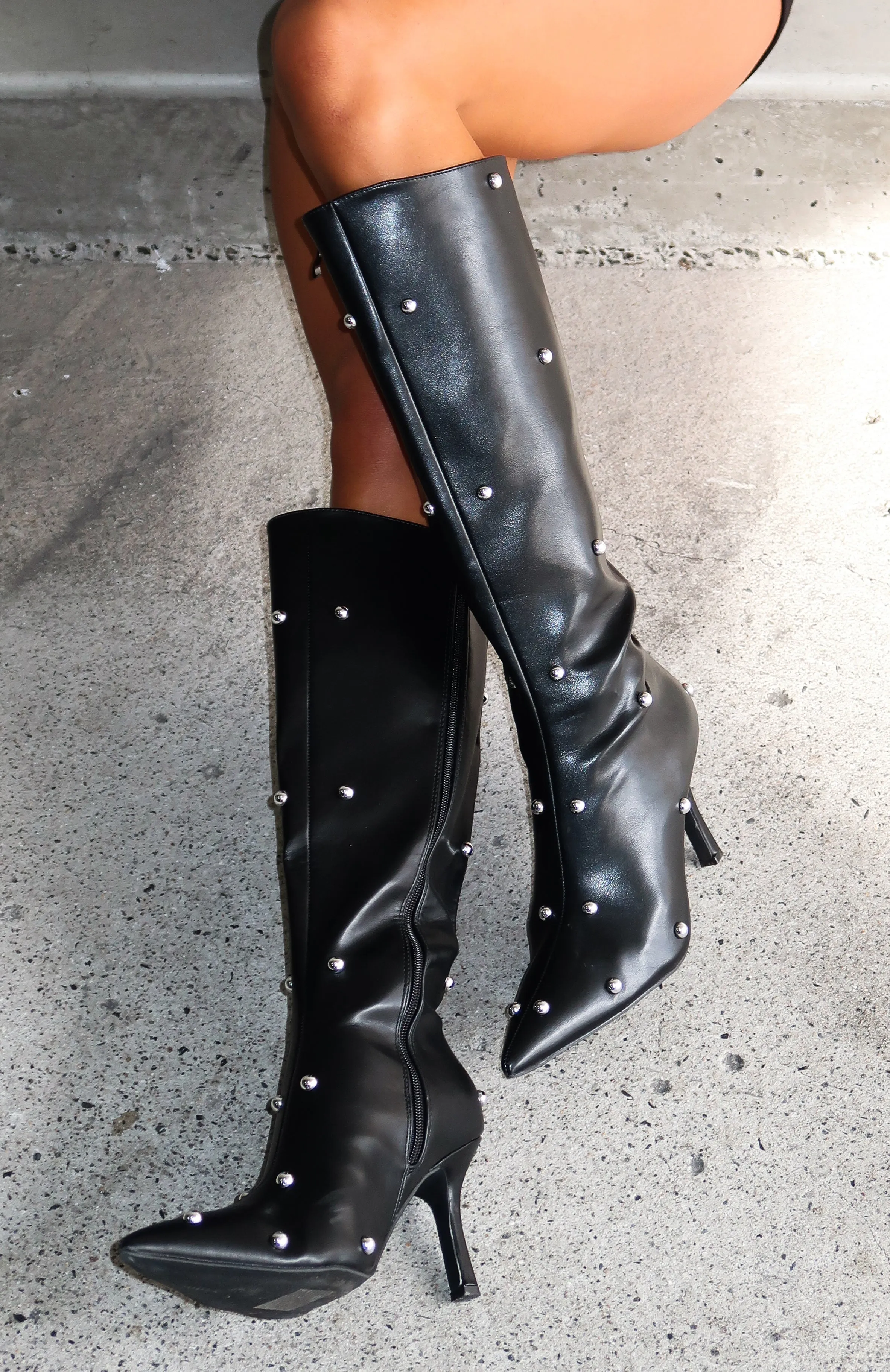 Danielle Knee High Boots Black sold by White Fox Boutique product image thumbnail 2