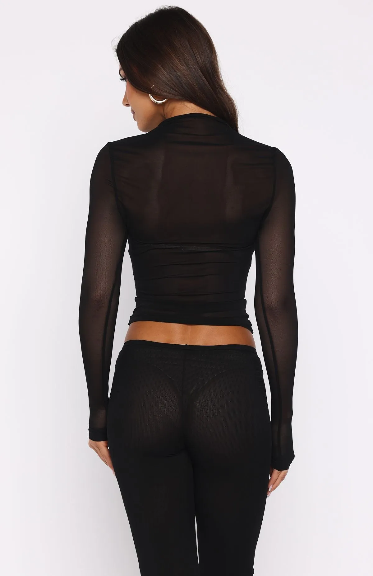 On My Own Wave Long Sleeve Top Black sold by White Fox Boutique product image thumbnail 4