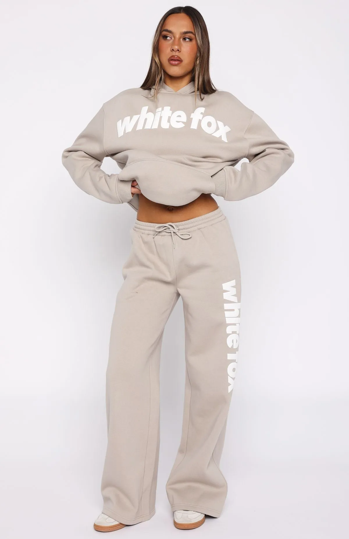 From The Archives Kenzie Wide Leg Sweatpants Moon sold by White Fox Boutique product image thumbnail 2