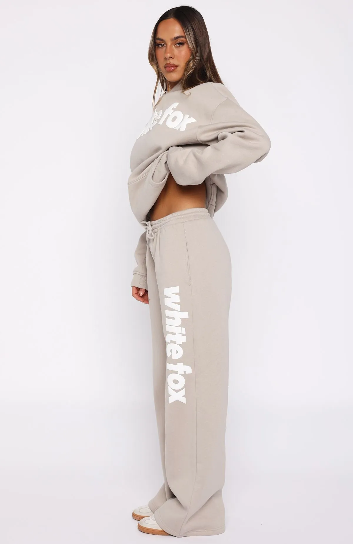 From The Archives Kenzie Wide Leg Sweatpants Moon sold by White Fox Boutique product image thumbnail 3