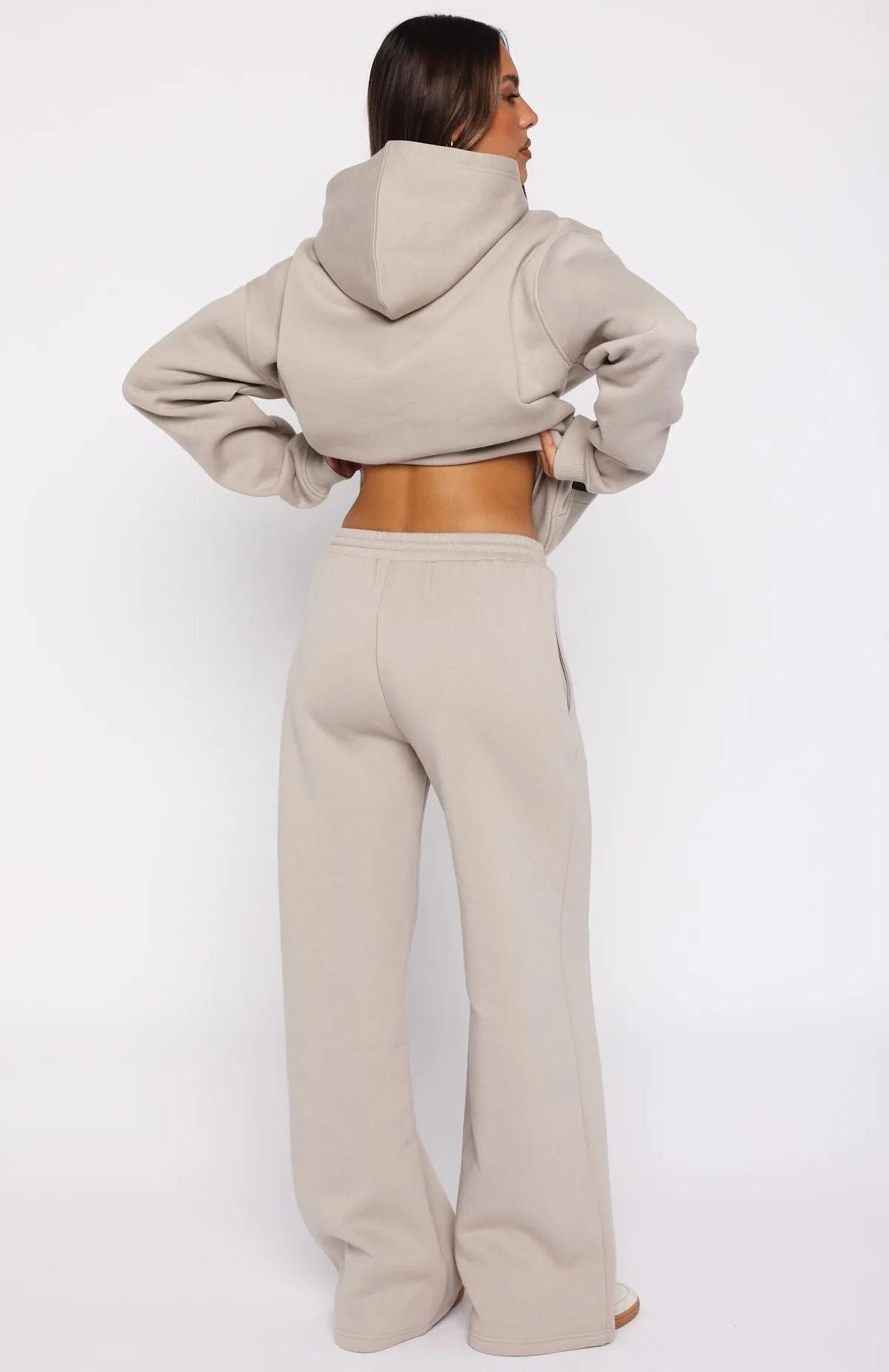 From The Archives Kenzie Wide Leg Sweatpants Moon sold by White Fox Boutique product image thumbnail 4