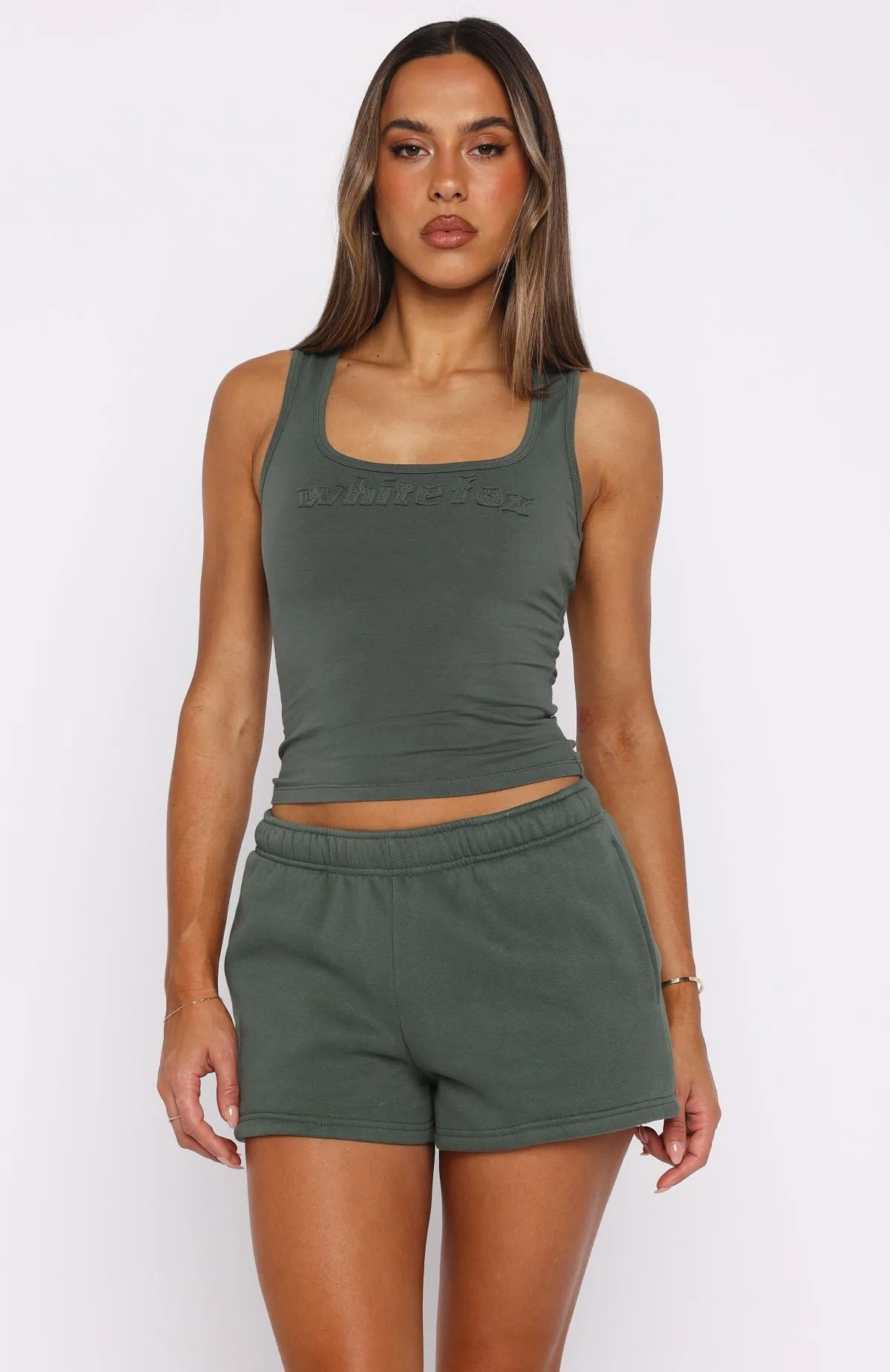From The Archives Lexi Tank Khaki sold by White Fox Boutique product image thumbnail 2